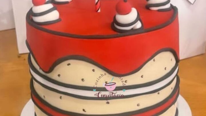Bolo Carton Cake Masculino, Feminino e Infantil